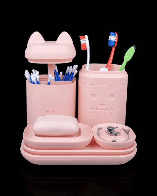 Set Organizator de Baie "Clean Kitty"