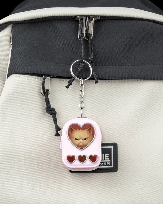 Breloc Sweetheart Pack cu Pisică Persană Morocănoasă