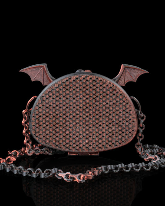 Poșetă "Wing it" cu Aripi de Liliac - Accesoriu Gotic Imprimat 3D