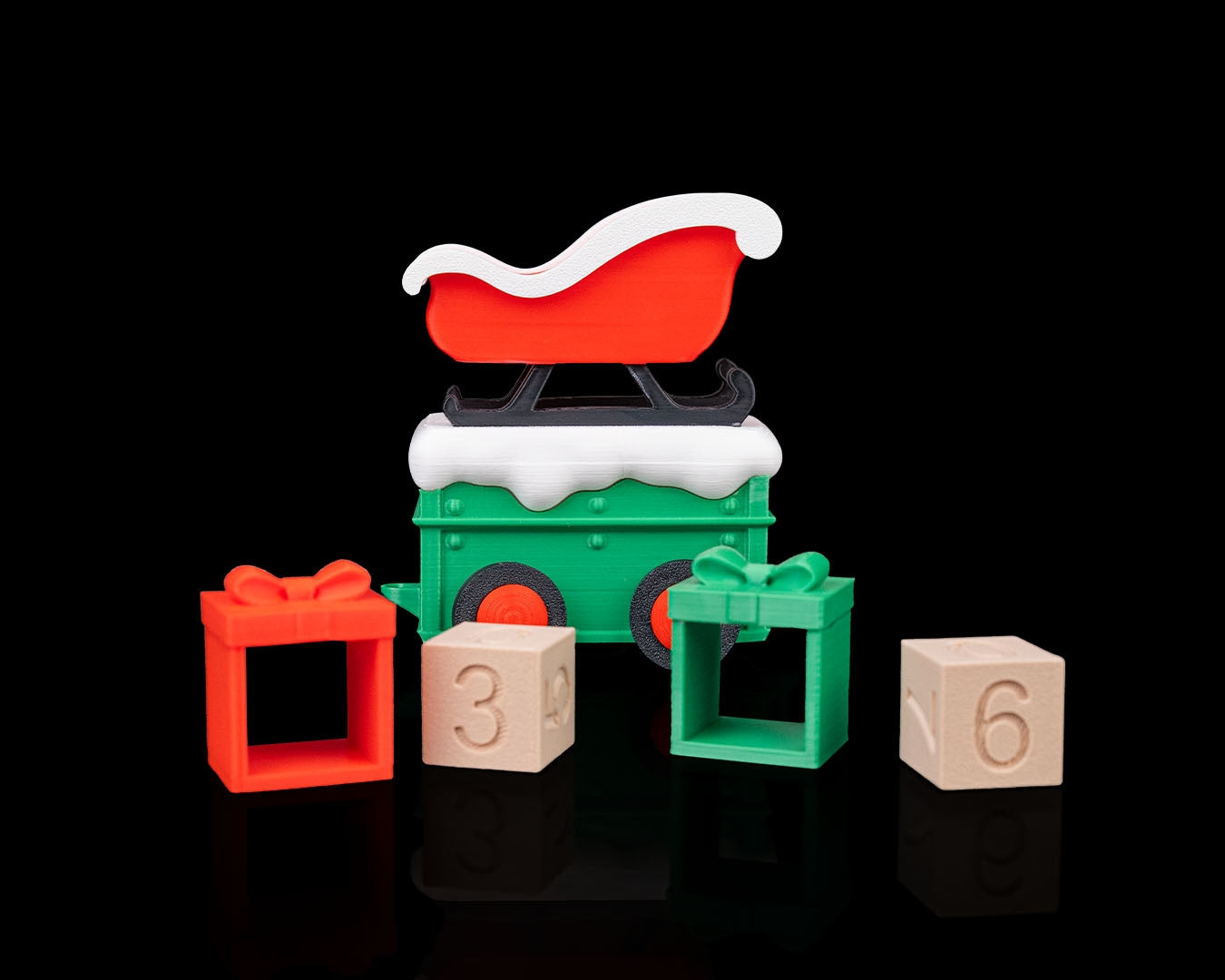 Set Trenuleț de Crăciun "Xmas Xpress" - Decor Modular Multifuncțional