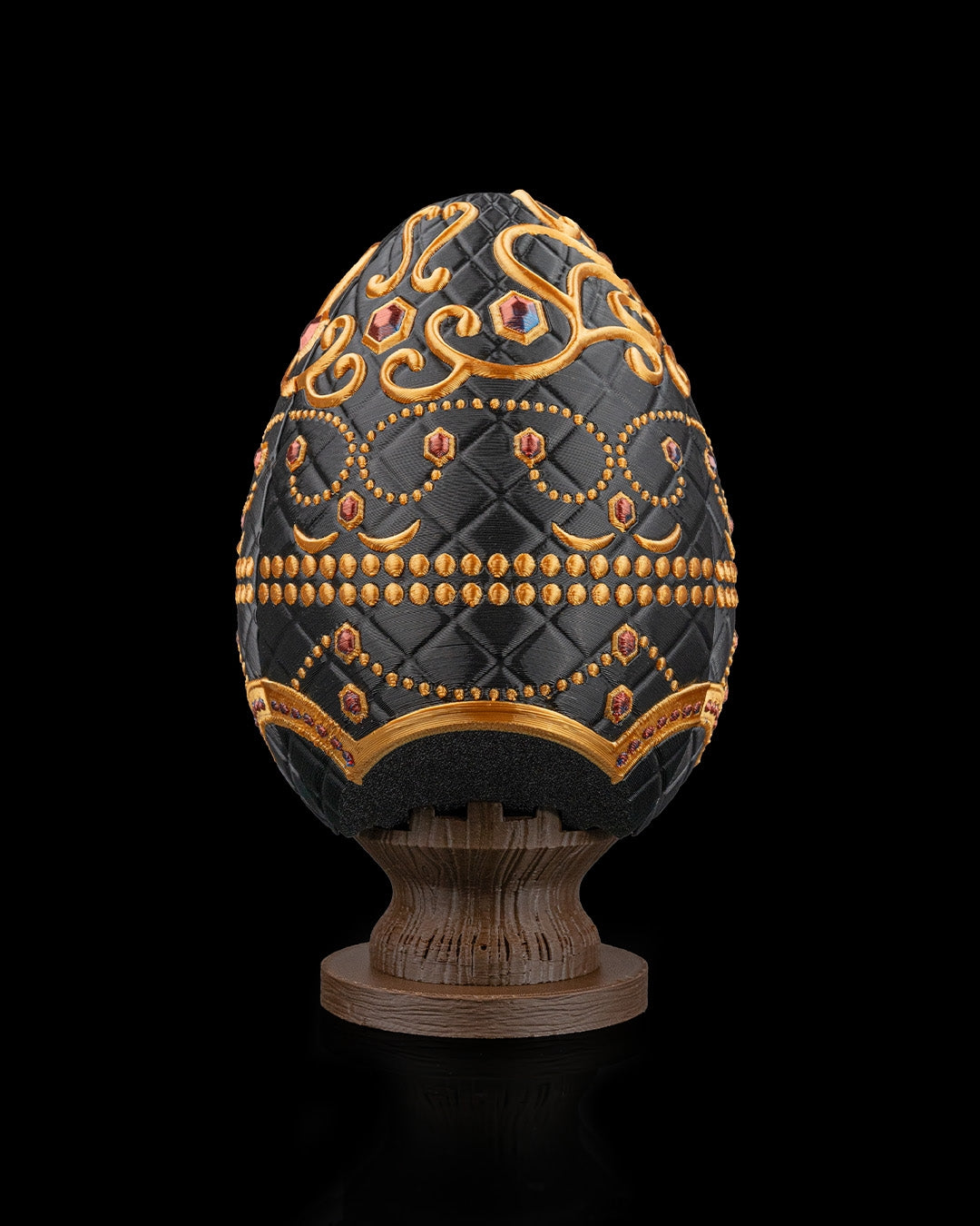 Ou Opulent Hatch - Cutie Decorativă Stil Fabergé Imprimată 3D