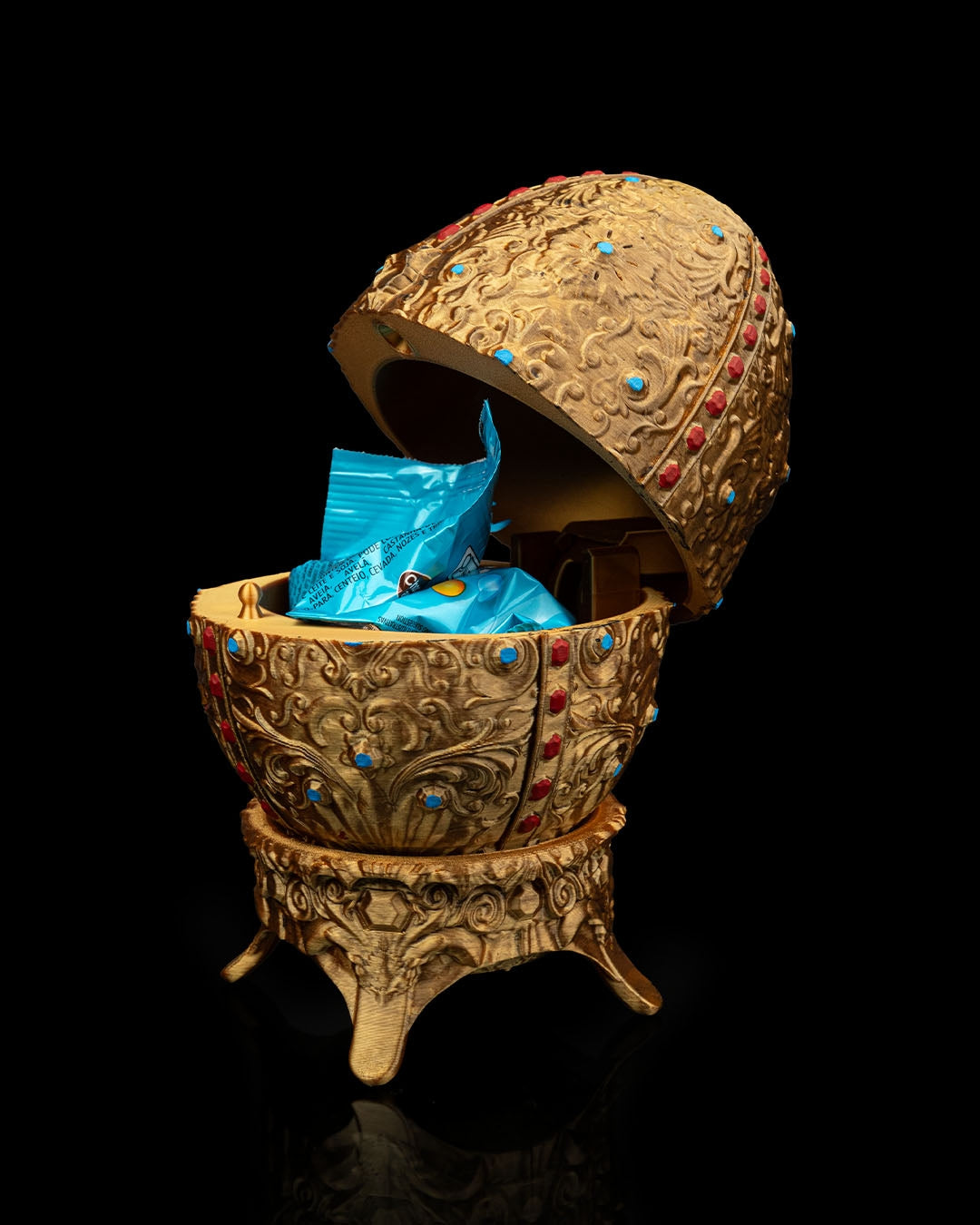 Cutie de Bijuterii Ou Sovereign Shell - Detalii Regale Imprimate 3D