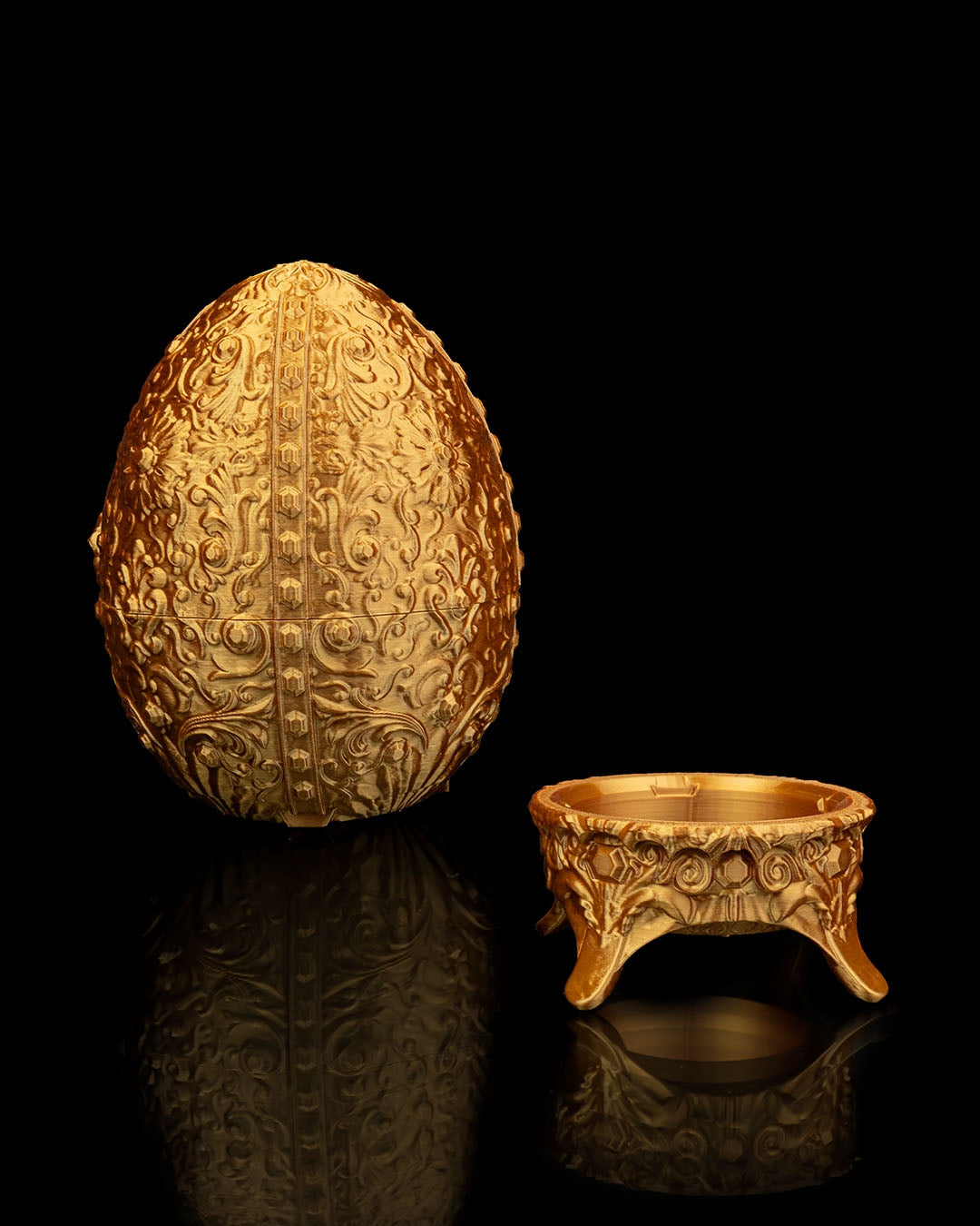 Cutie de Bijuterii Ou Sovereign Shell - Detalii Regale Imprimate 3D
