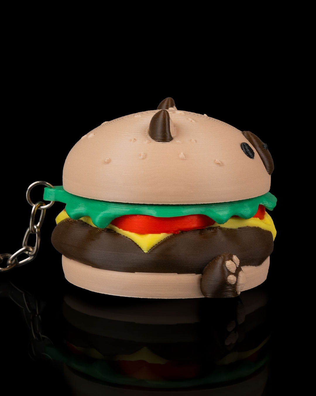 CapyBurger - Breloc Capybara Hamburger