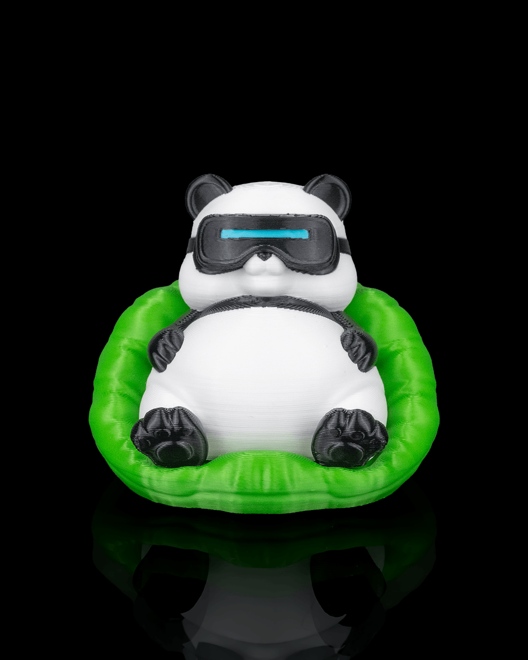Chubby Panda - Figurină Decorativă/Breloc