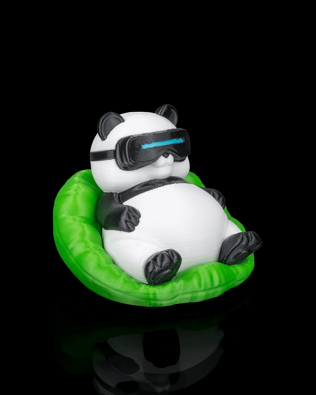 Chubby Panda - Figurină Decorativă/Breloc