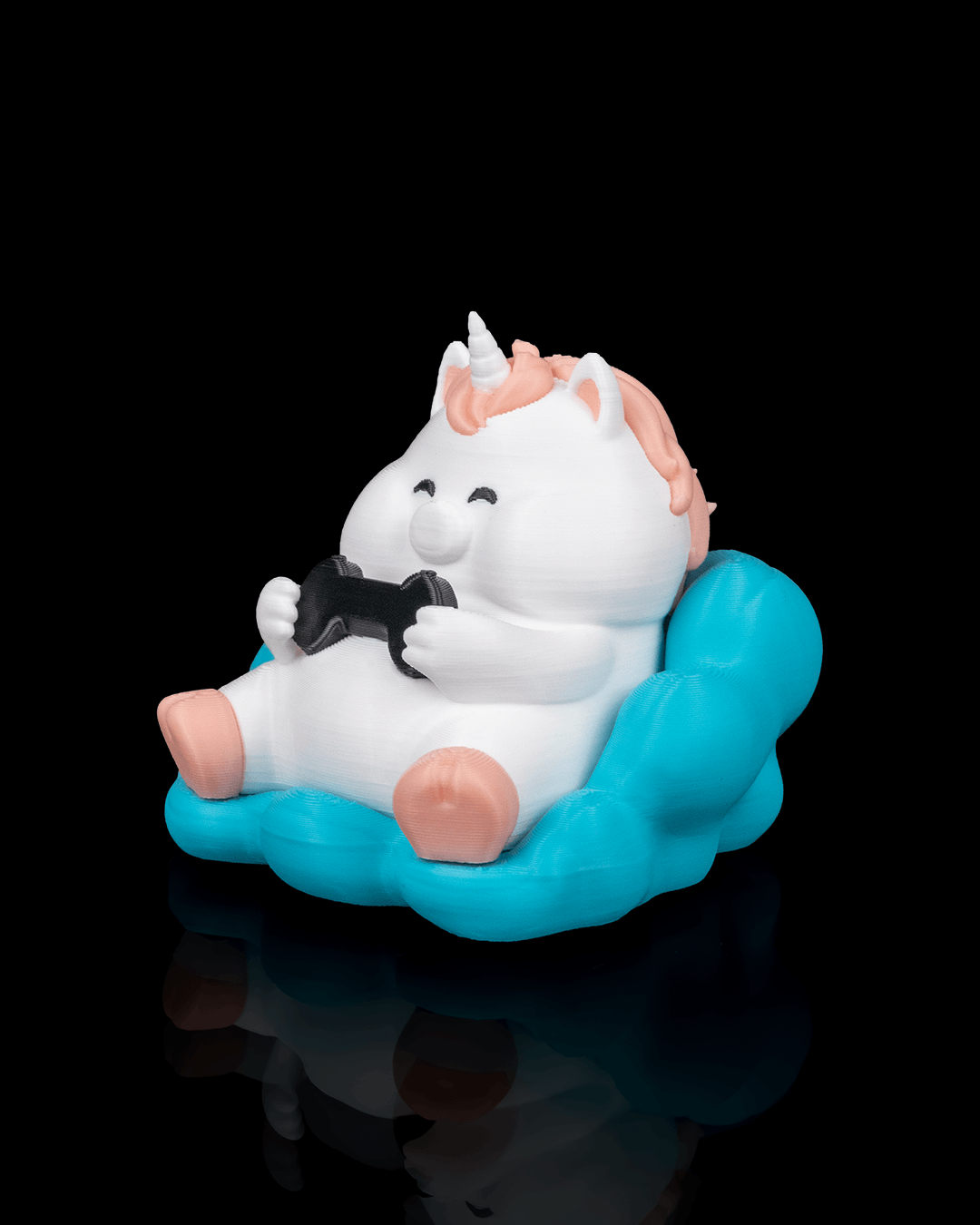 Chubby Unicorn - Figurină Decorativă/Breloc