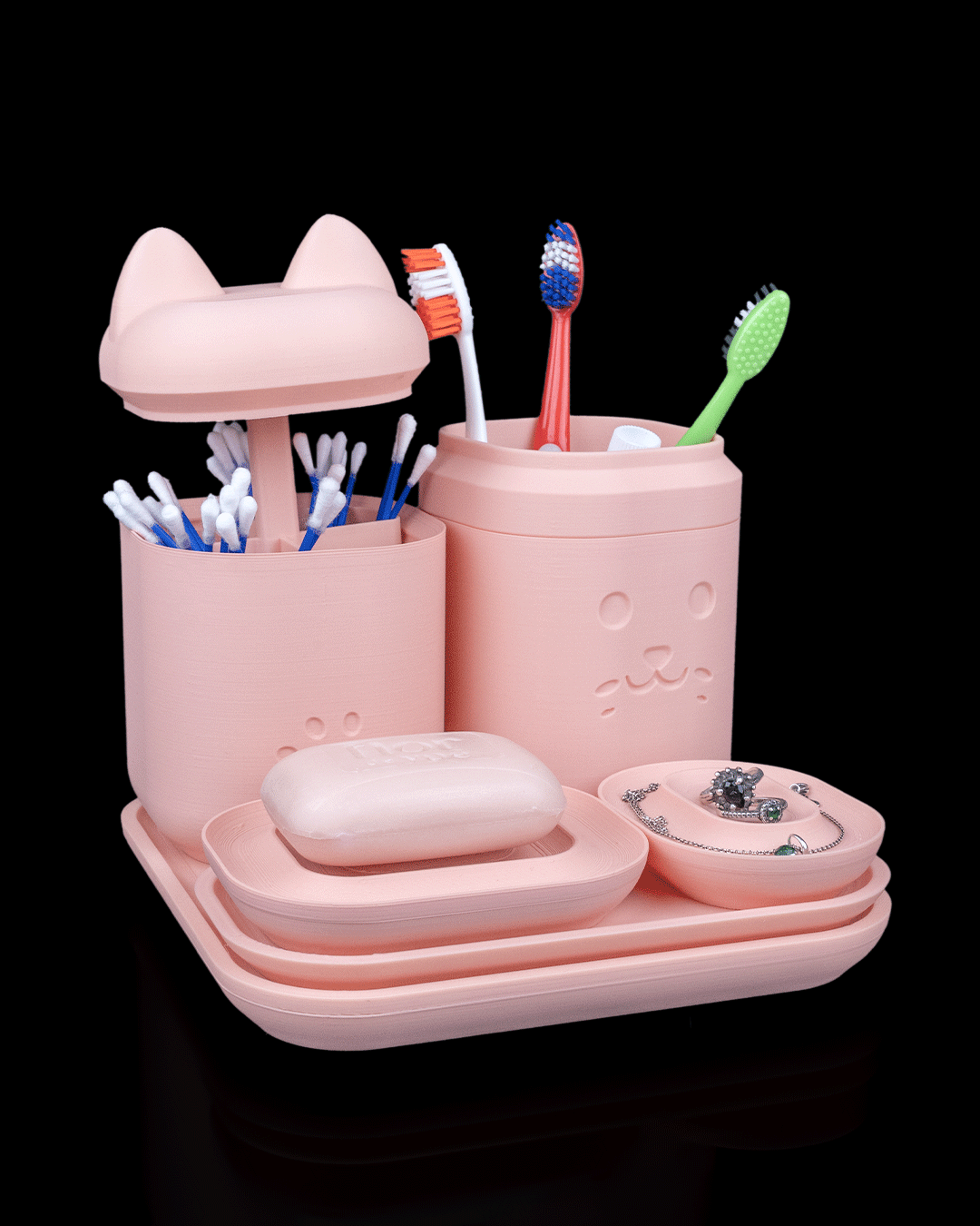 Set Organizator de Baie "Clean Kitty"