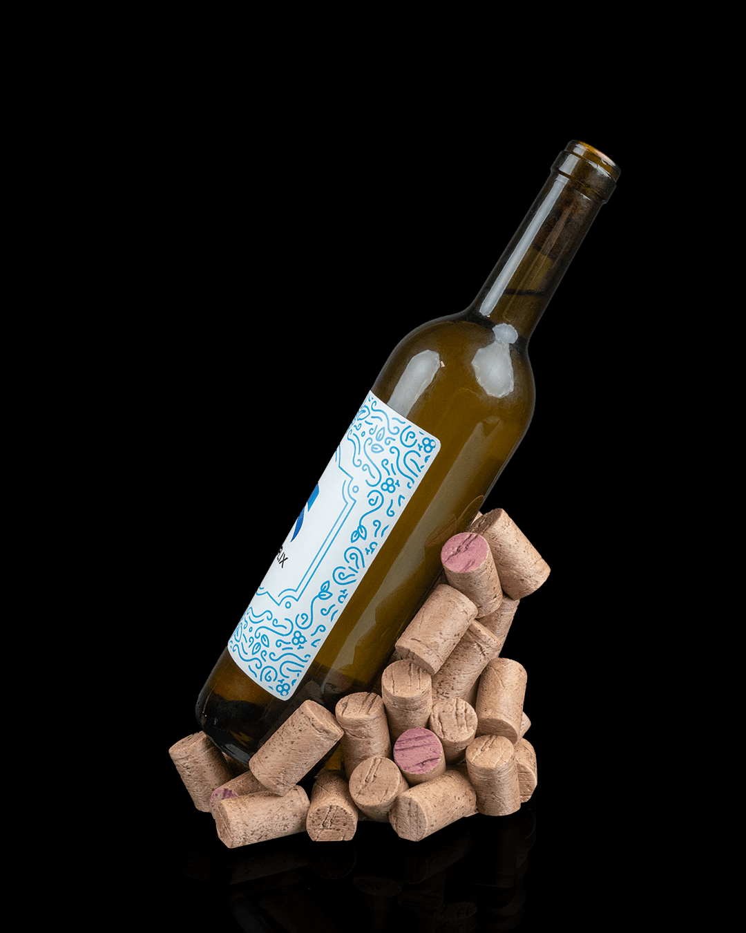 Suport de Vin "Dopuri de pluta"