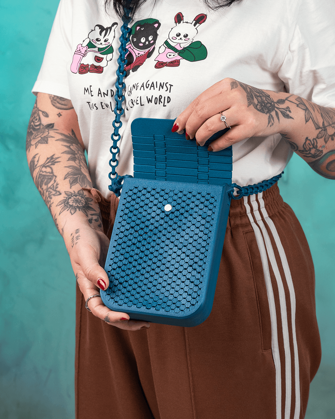 Geantă Crosscut - Accesoriu Fashion Modern Imprimat 3D
