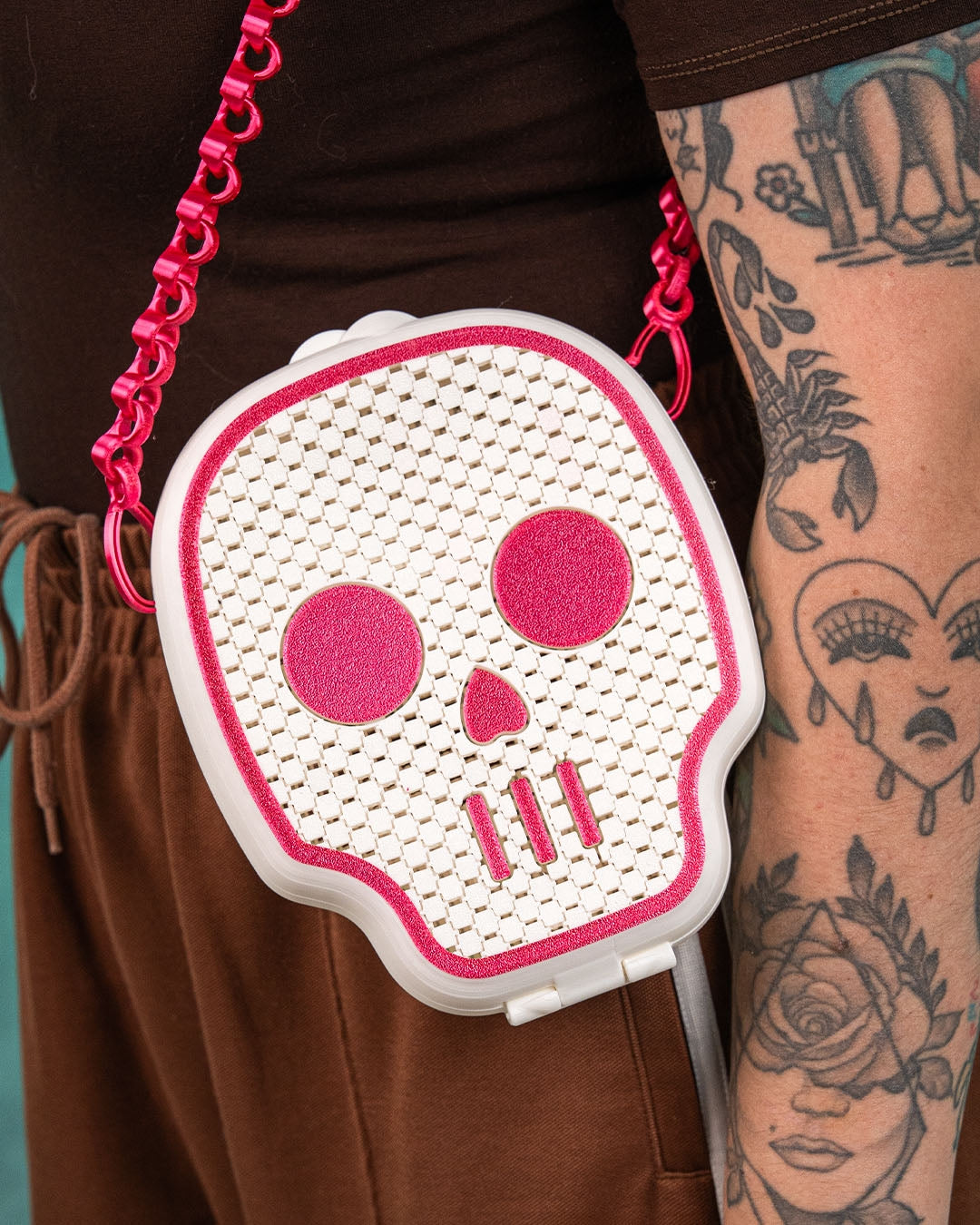 Poșetă Skull "Deadly Cute" - Accesoriu 3D Edgy & Chic