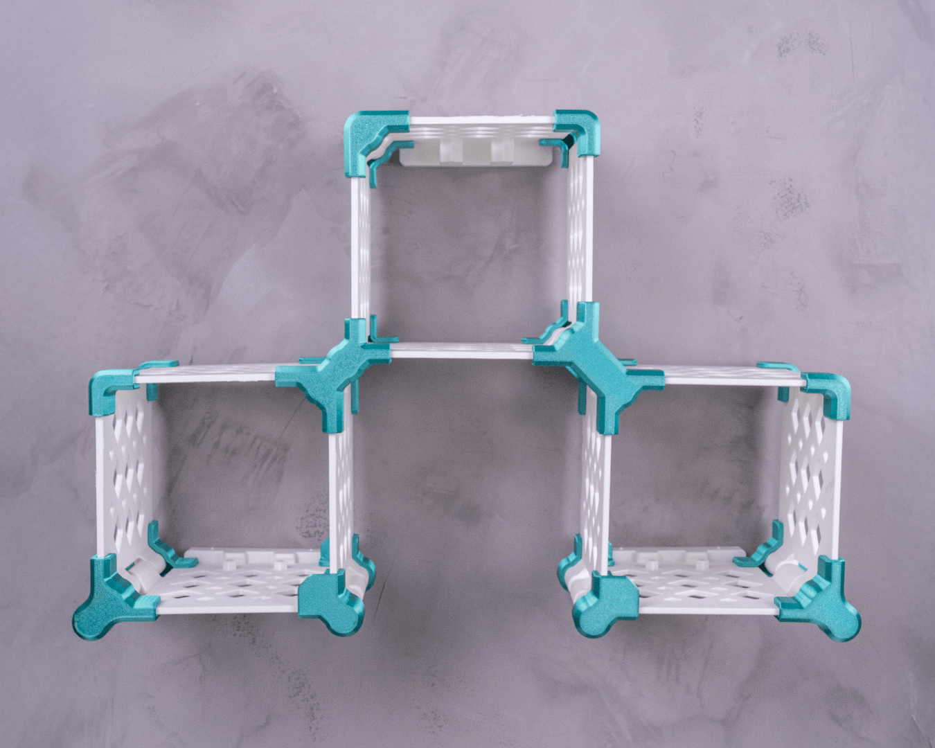 Sistem rafturi modulare "Floating Cubes"
