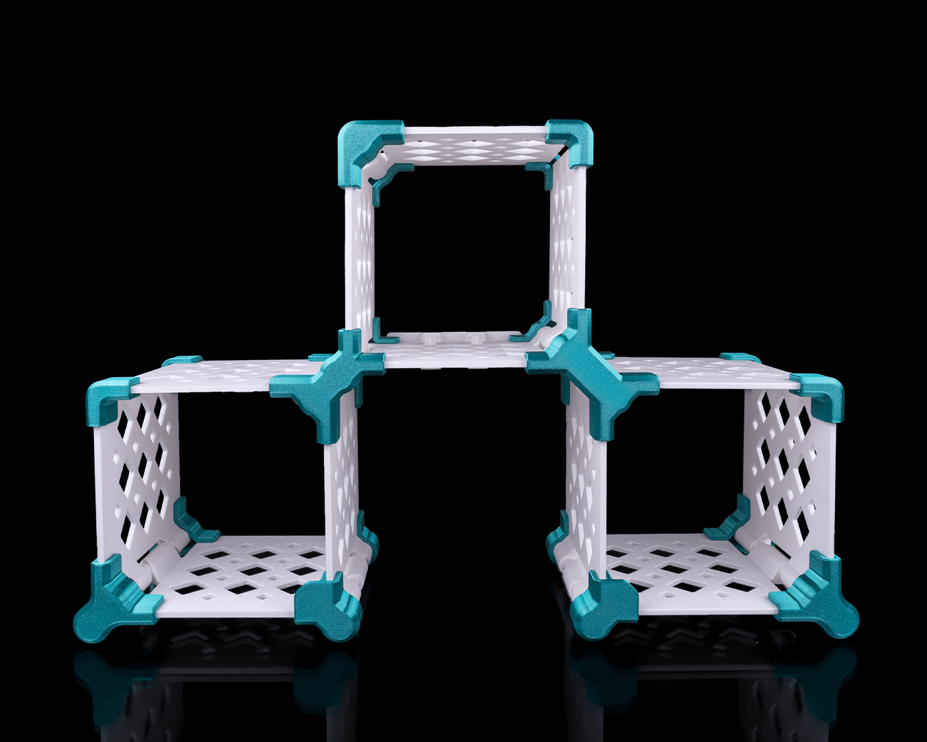Sistem rafturi modulare "Floating Cubes"