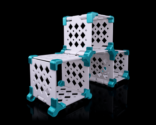 Sistem rafturi modulare "Floating Cubes"