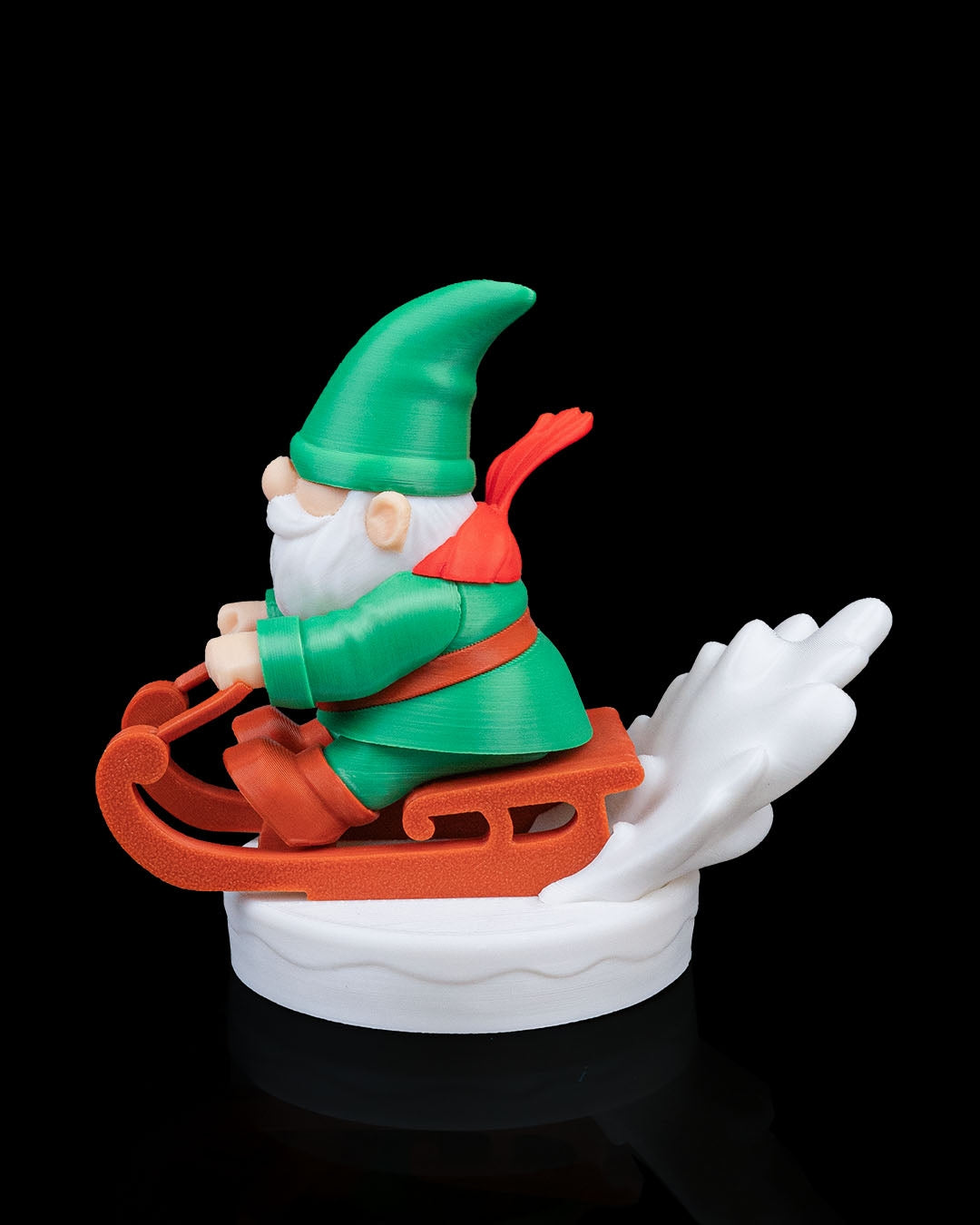 Figurină Gnom pe Sanie "Frost Rider"