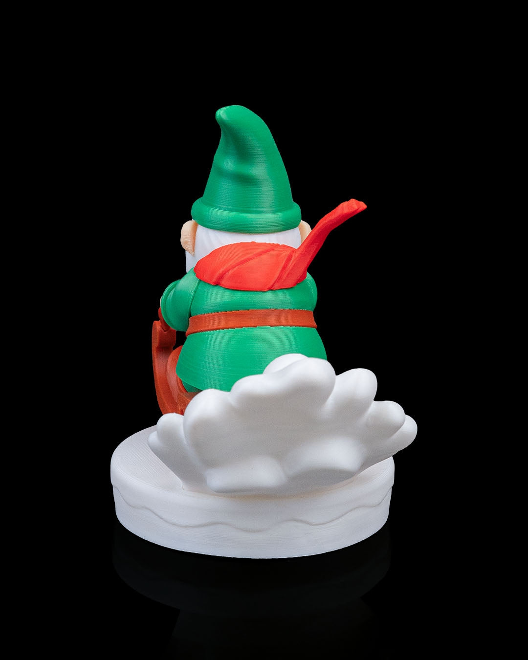Figurină Gnom pe Sanie "Frost Rider"