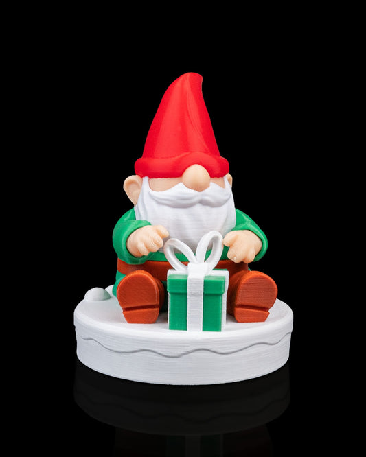 Figurină Gnom cu Cadou "Surpriza Sărbătorilor"