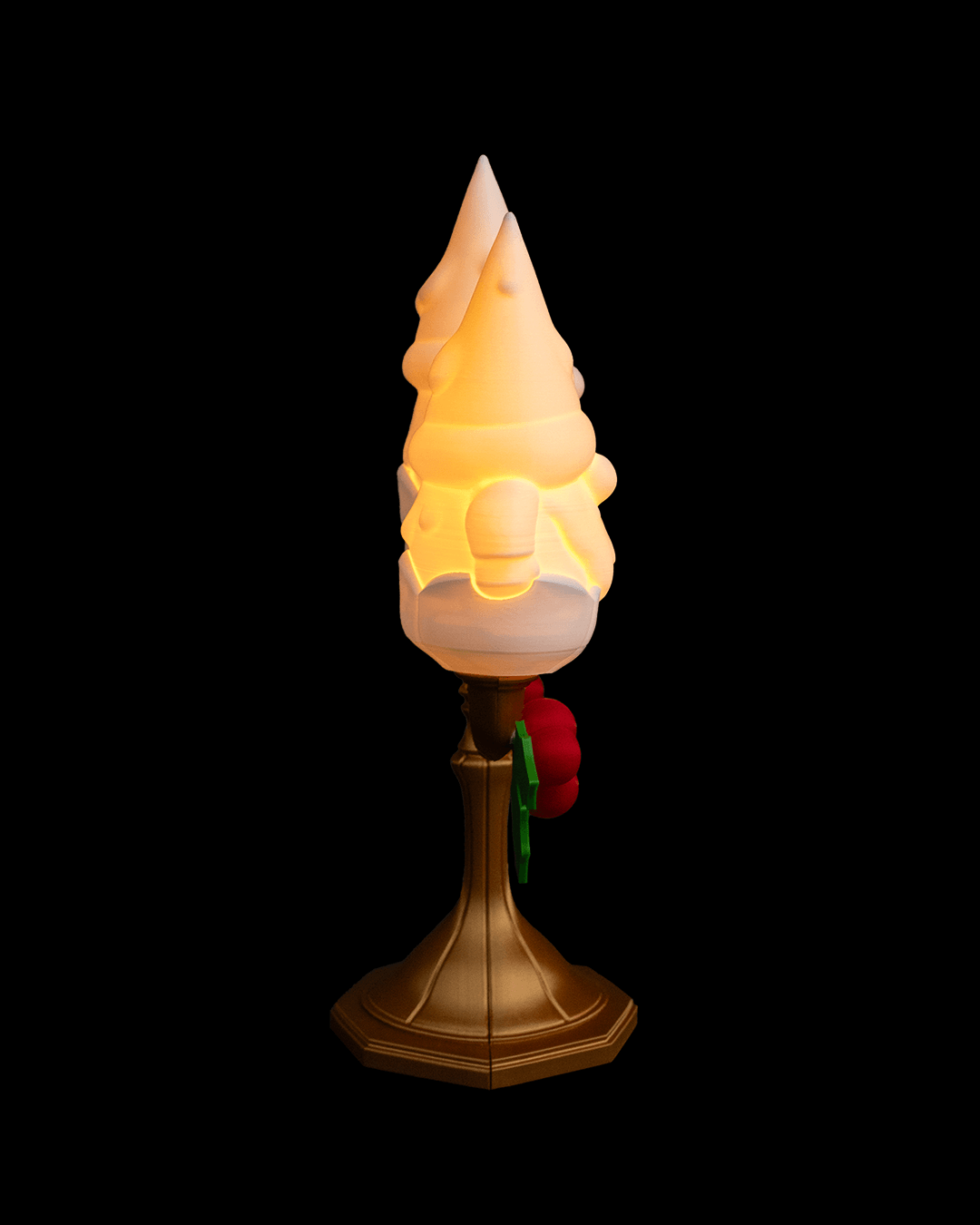 Sfeșnic Decorativ Gnomedelabra - Lampă de Masă cu Pitici Norocoși
