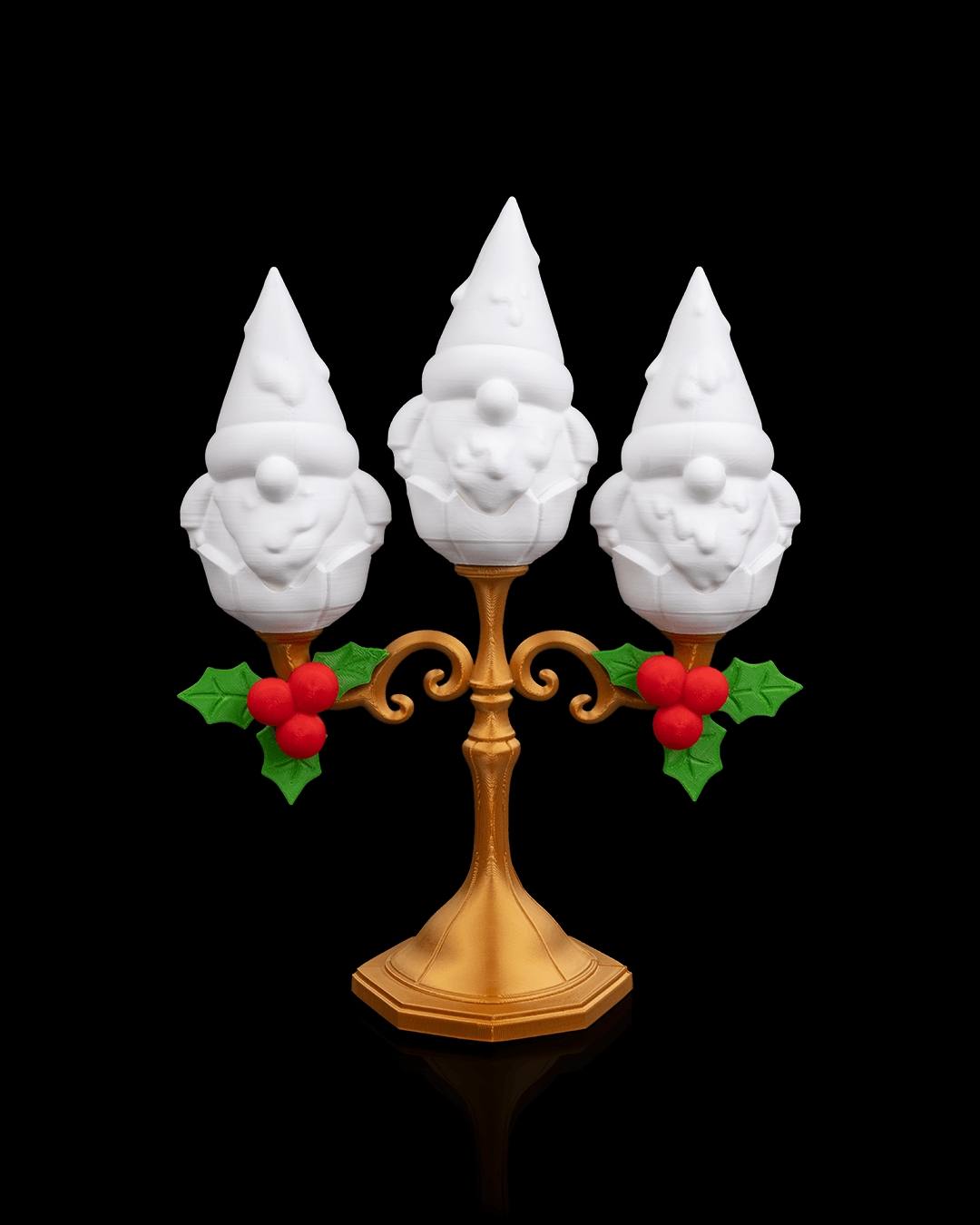 Sfeșnic Decorativ Gnomedelabra - Lampă de Masă cu Pitici Norocoși