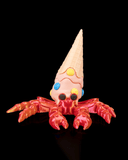 Crab în Cornet de Înghețată - Figurină Articulată