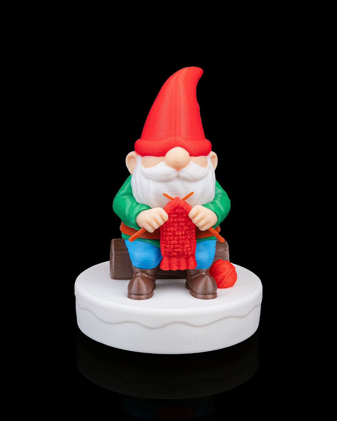 Figurină Gnom Tricotând "Knitmas"
