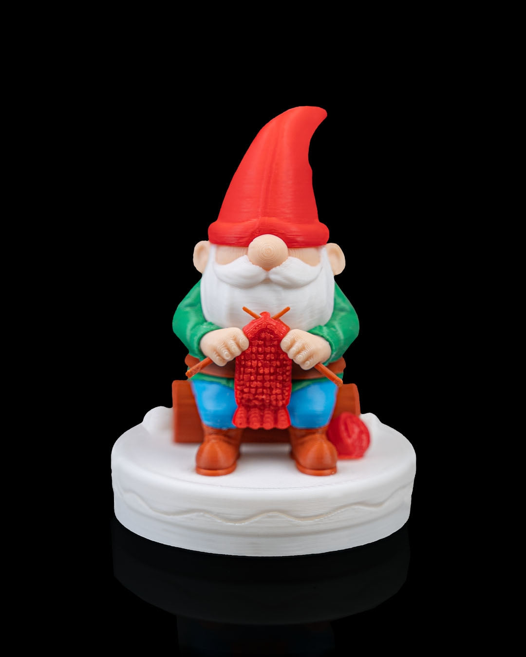 Figurină Gnom Tricotând "Knitmas"