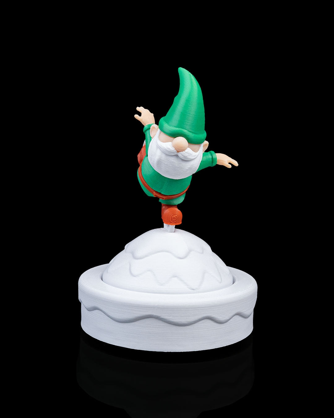 Figurină Gnom Patinator "Let It Gnome"