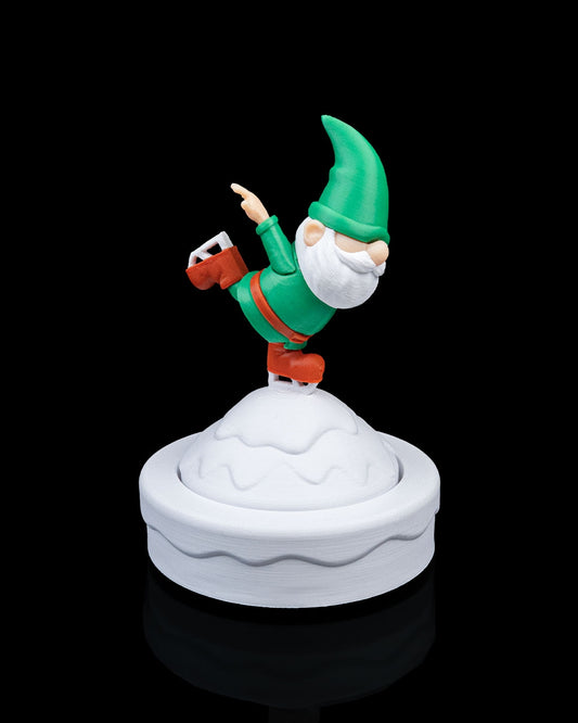 Figurină Gnom Patinator "Let It Gnome"