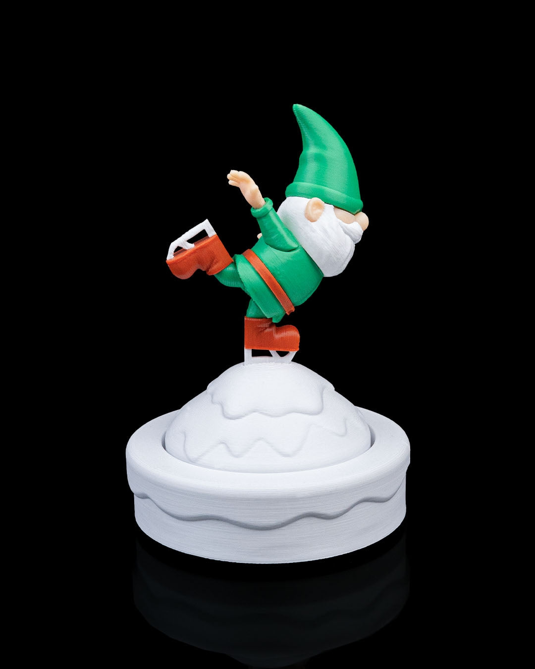 Figurină Gnom Patinator "Let It Gnome"
