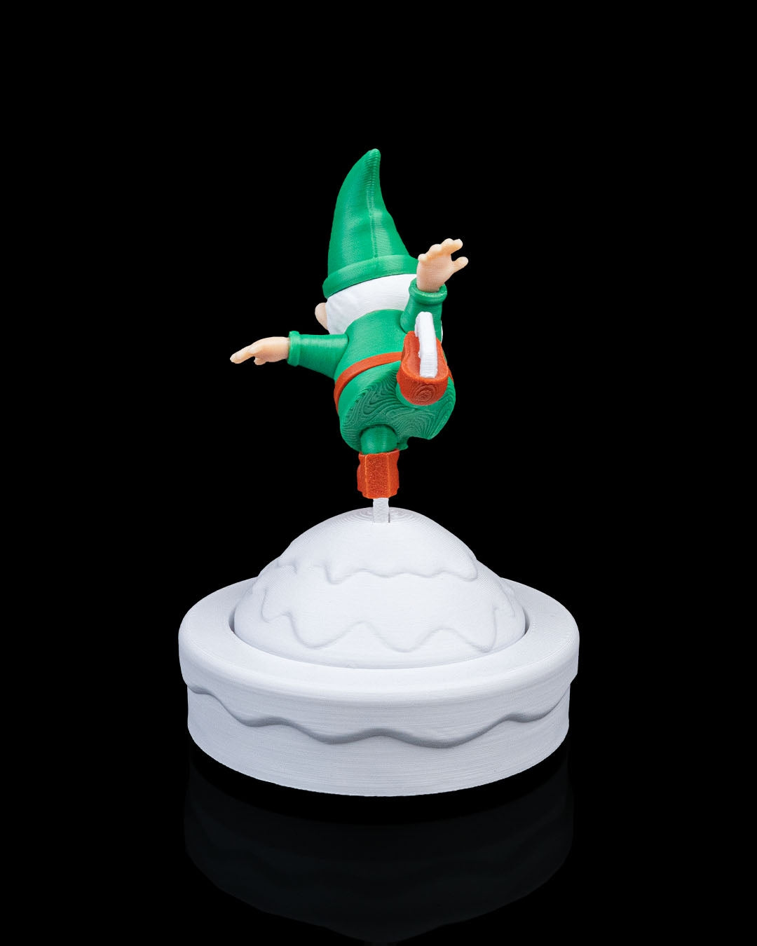 Figurină Gnom Patinator "Let It Gnome"