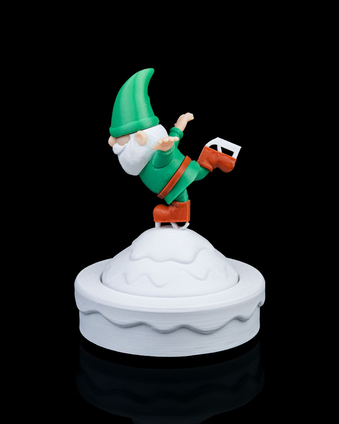 Figurină Gnom Patinator "Let It Gnome"