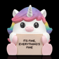 Lovely Unicorn: Totul e Bine! Figurină cu Mesaj și Cutie Secretă