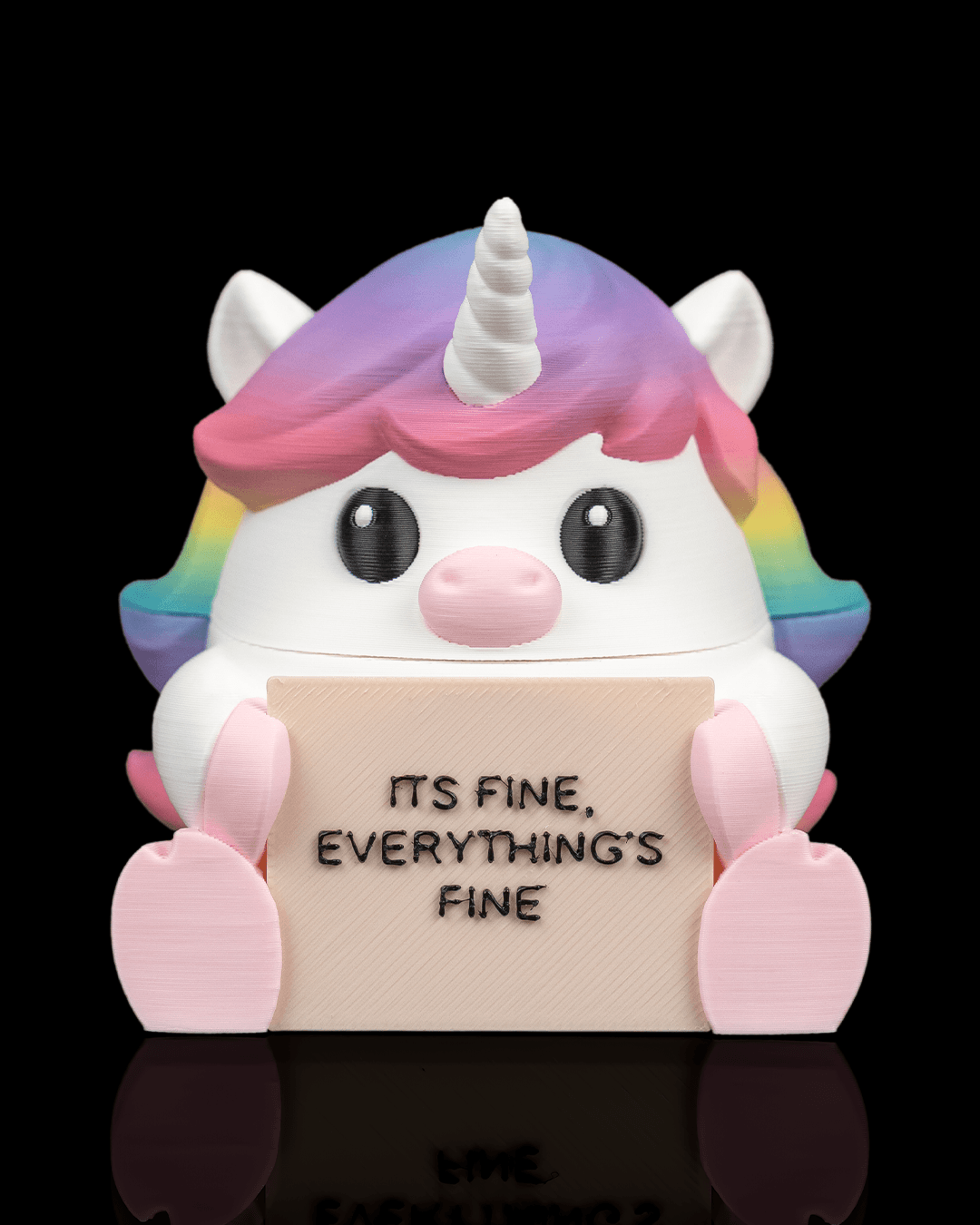 Lovely Unicorn: Totul e Bine! Figurină cu Mesaj și Cutie Secretă