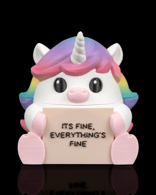 Lovely Unicorn: Totul e Bine! Figurină cu Mesaj și Cutie Secretă