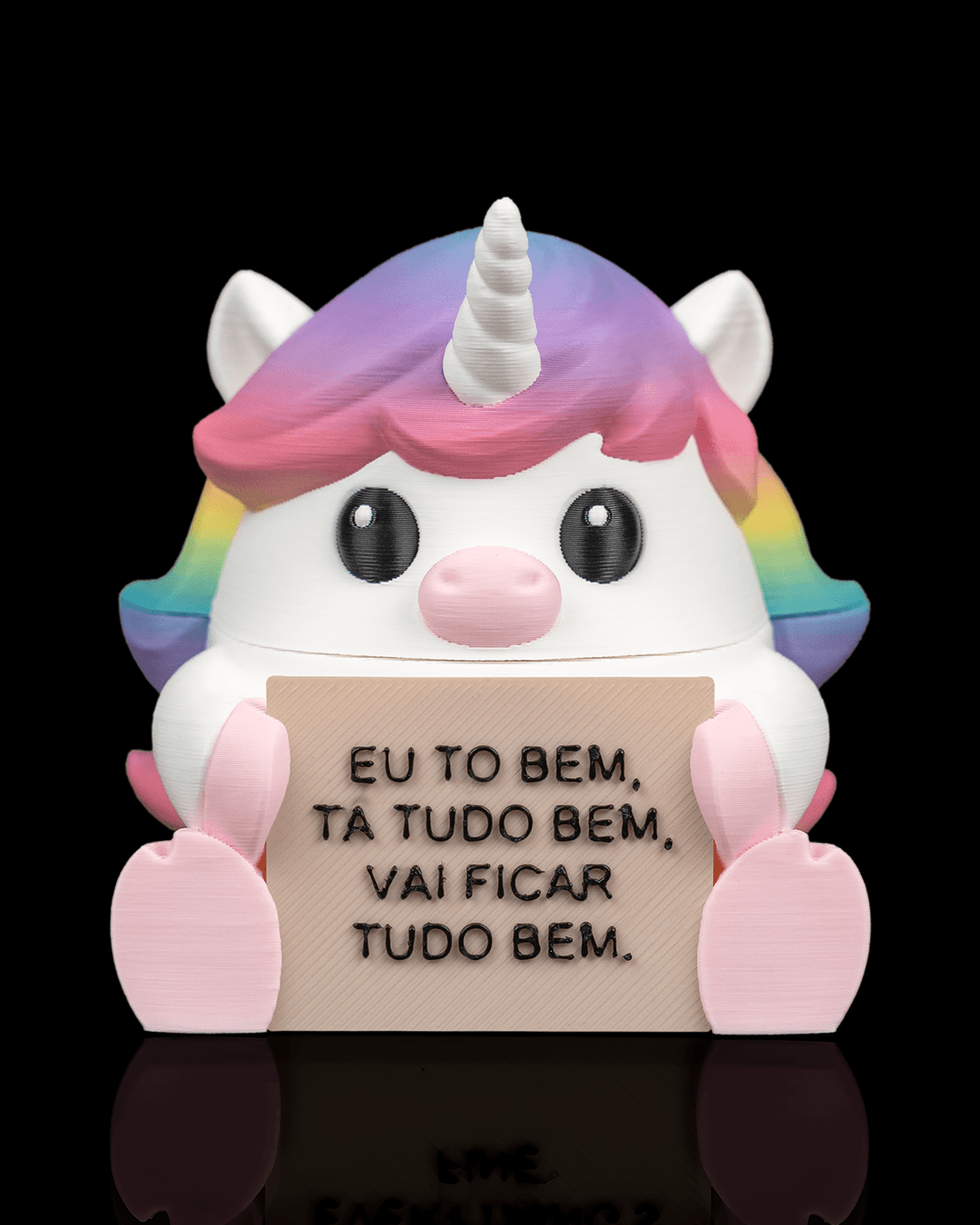 Lovely Unicorn: Totul e Bine! Figurină cu Mesaj și Cutie Secretă