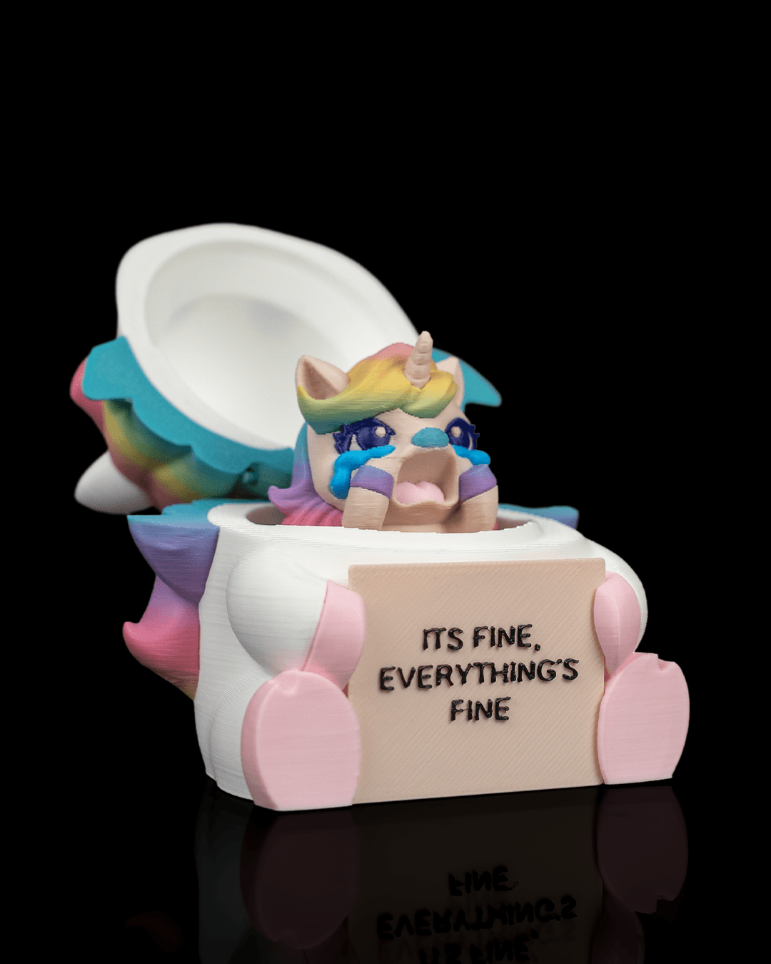 Lovely Unicorn: Totul e Bine! Figurină cu Mesaj și Cutie Secretă