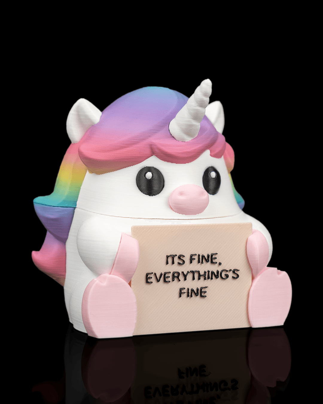 Lovely Unicorn: Totul e Bine! Figurină cu Mesaj și Cutie Secretă
