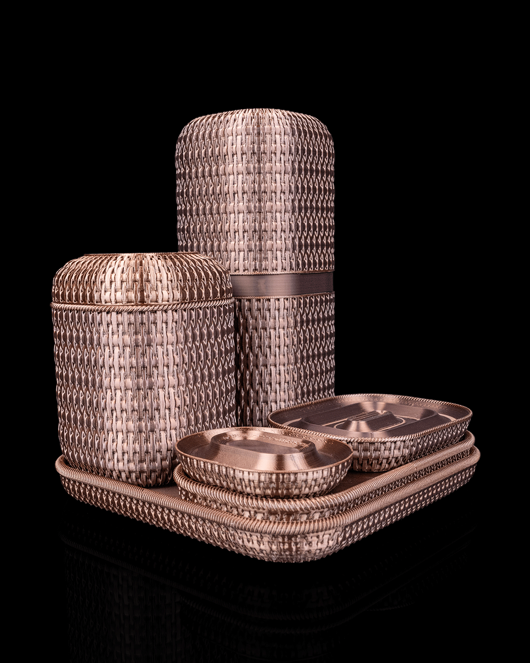 Set Organizator de Baie "Rattan Retreat"