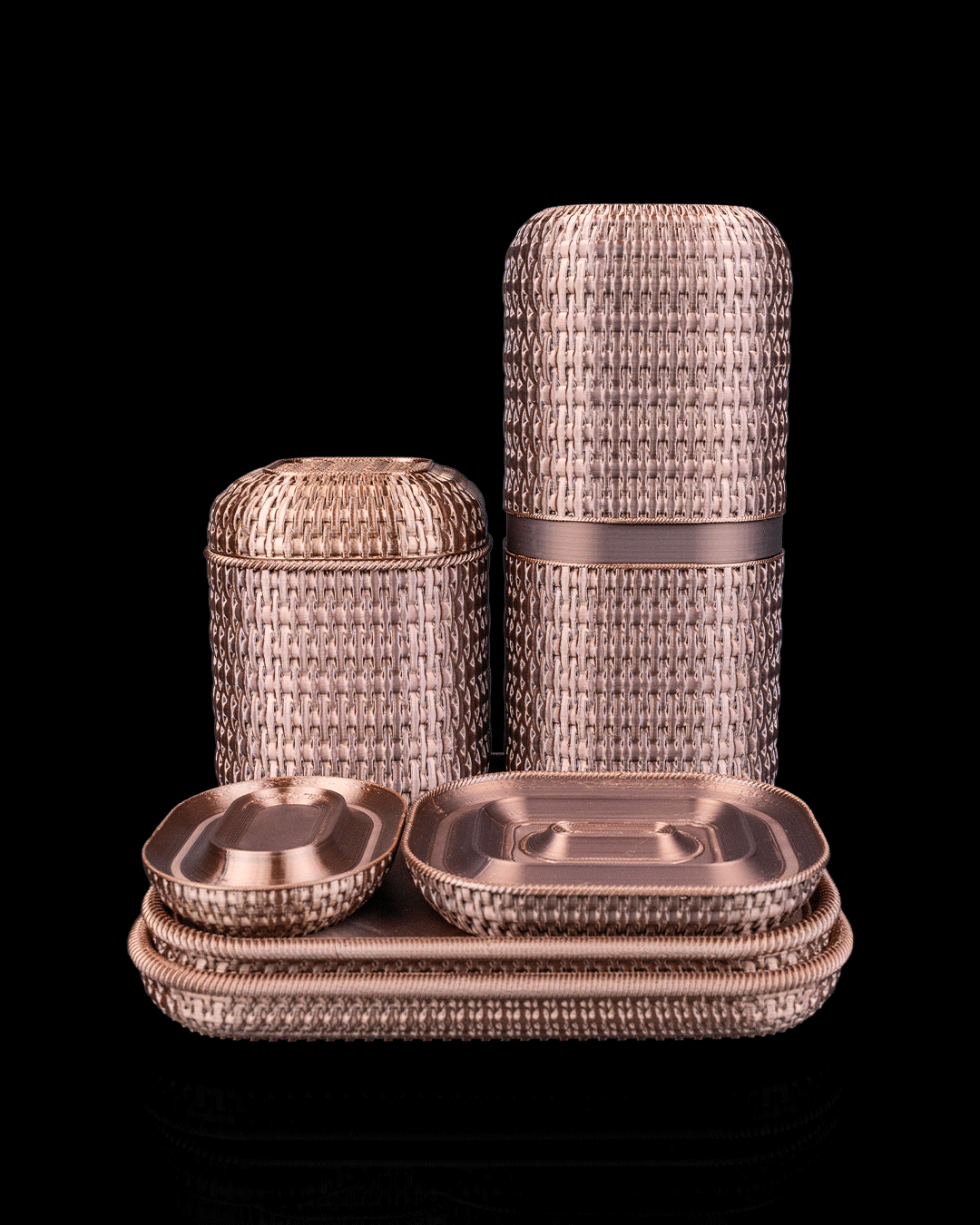 Set Organizator de Baie "Rattan Retreat"