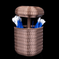 Set Organizator de Baie "Rattan Retreat"
