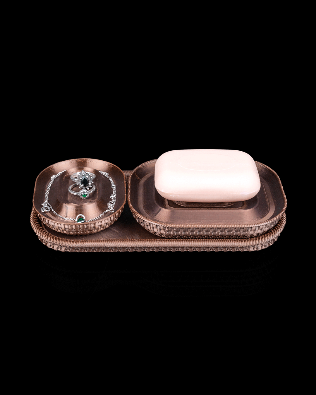 Set Organizator de Baie "Rattan Retreat"