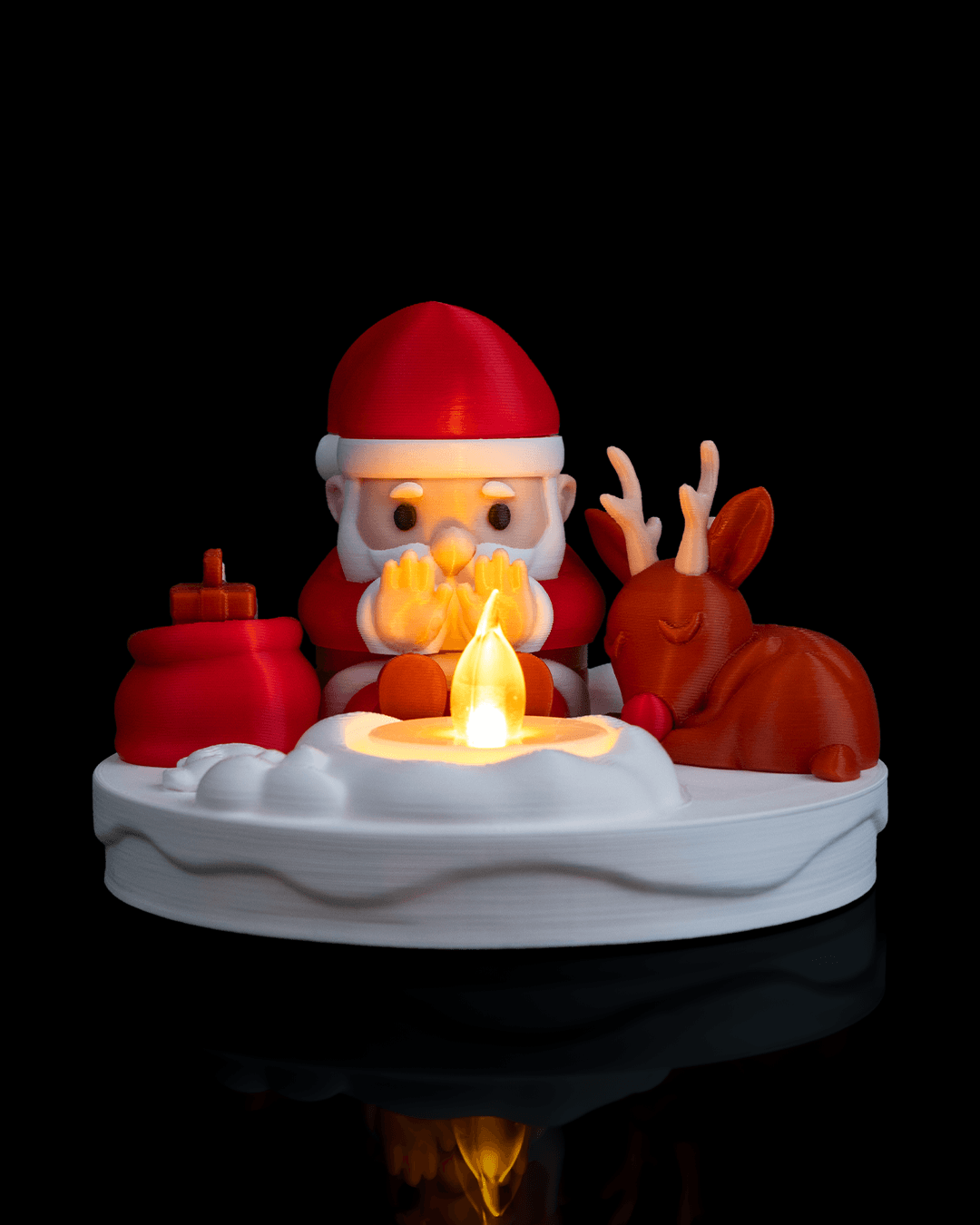 Santas Bonfire - Moș Crăciun și Renul la Focul de Tabără