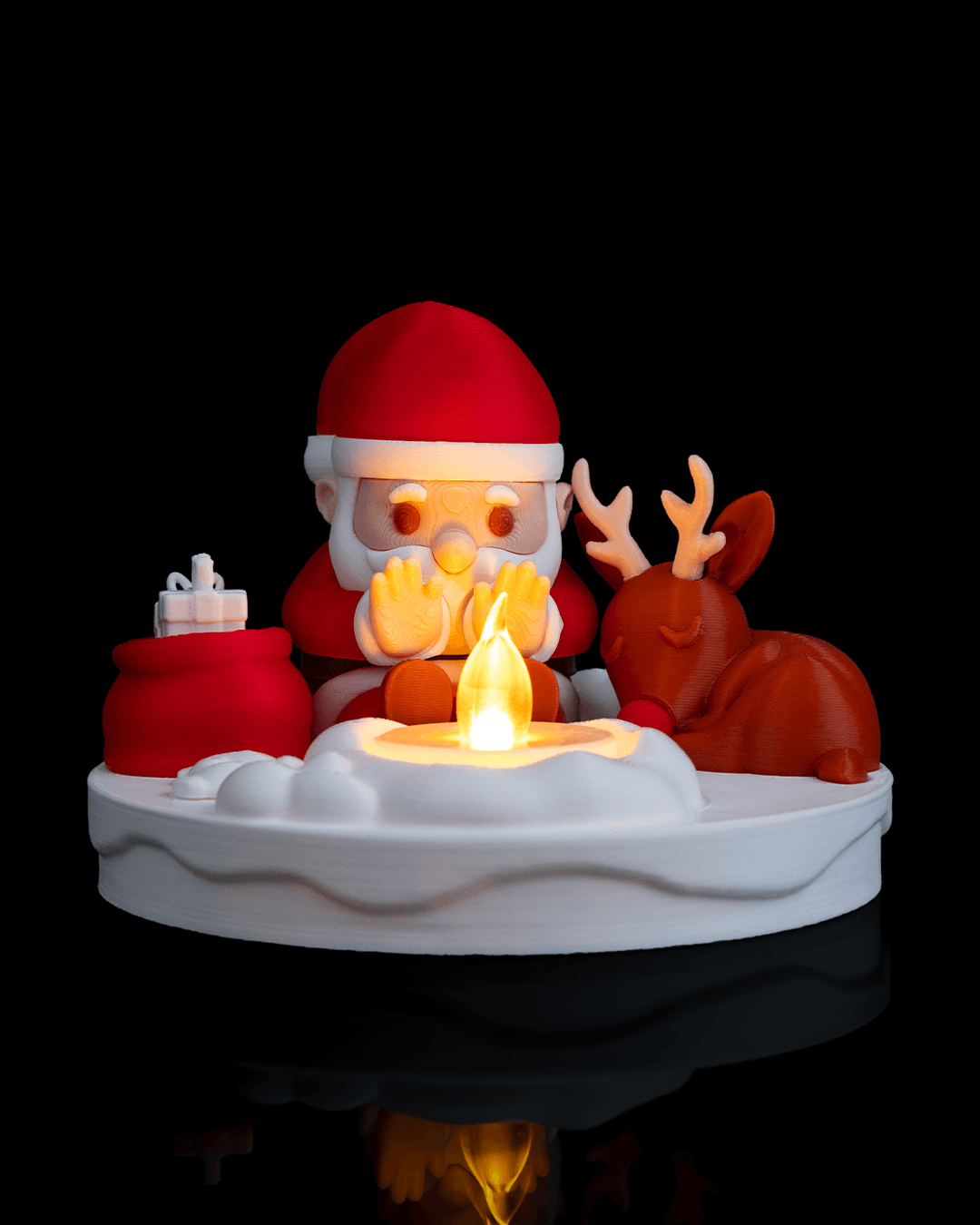 Santas Bonfire - Moș Crăciun și Renul la Focul de Tabără