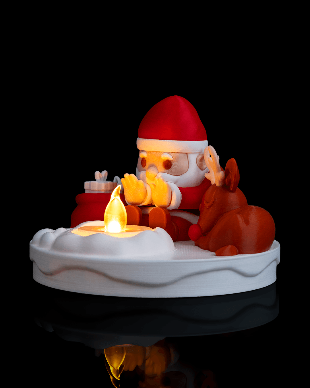Santas Bonfire - Moș Crăciun și Renul la Focul de Tabără