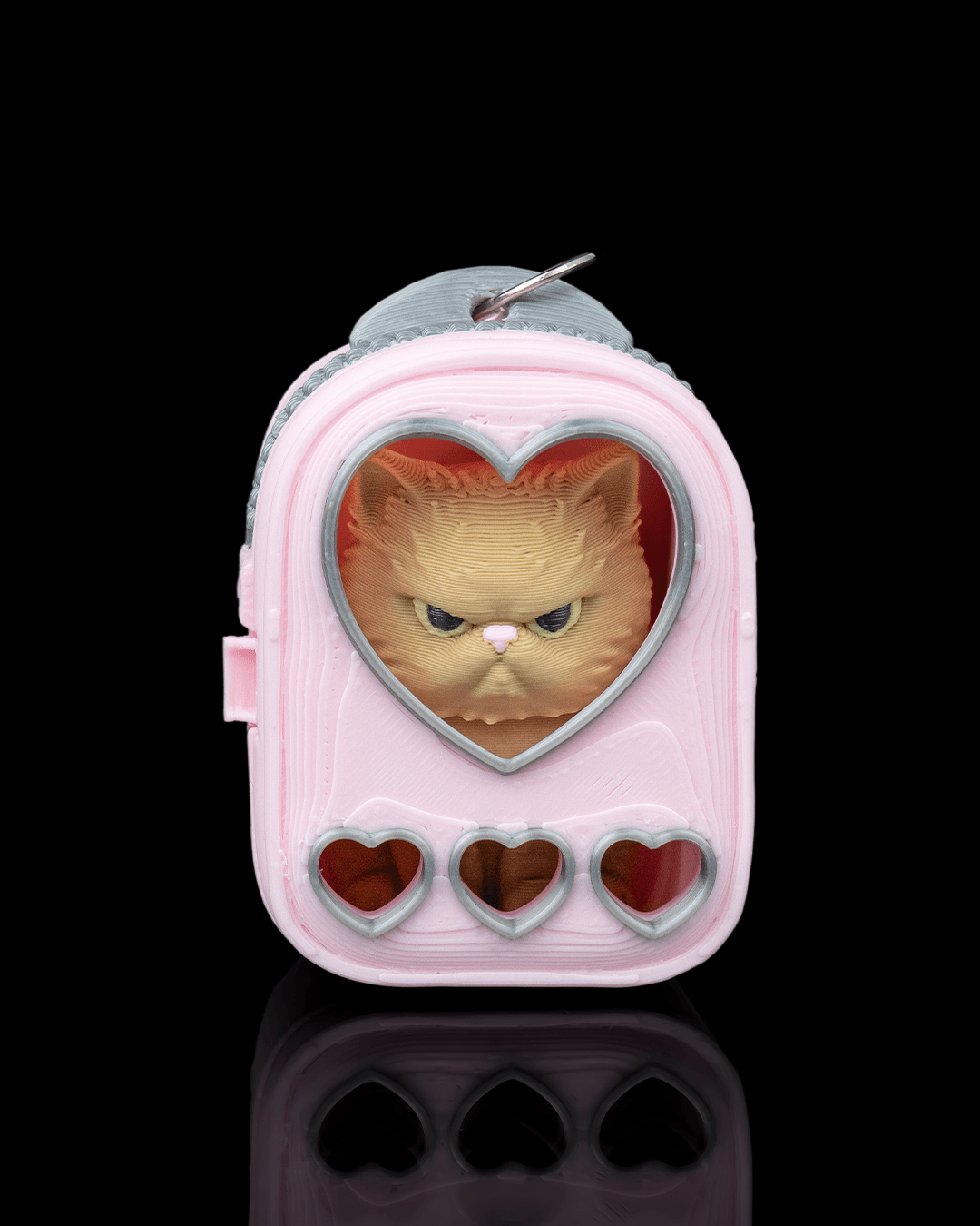 Breloc Sweetheart Pack cu Pisică Persană Morocănoasă