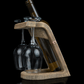Suport de Vin + Pahare de vin "The Oak Rest"