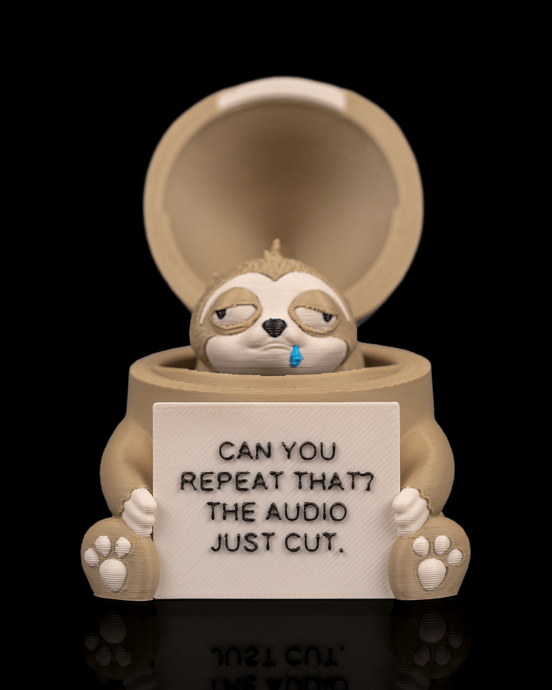 Figurină 3D Unbothered Sloth – Leneșul Amuzant cu Compartiment Secret