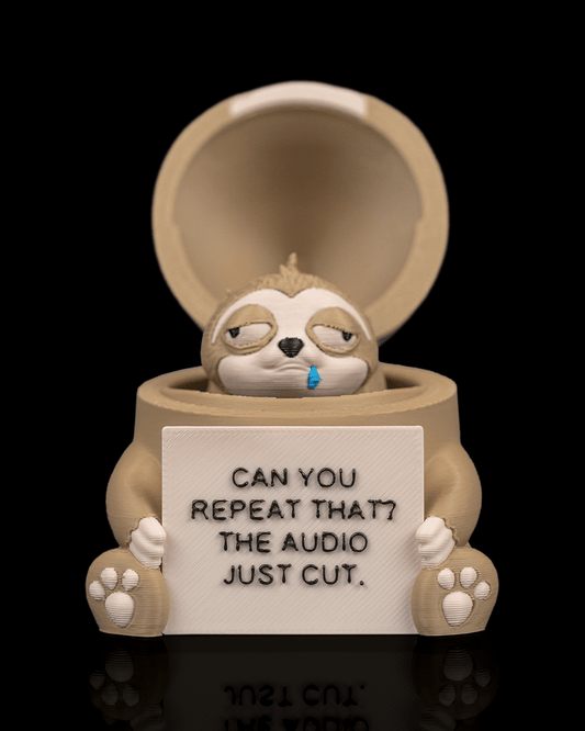 Figurină 3D Unbothered Sloth – Leneșul Amuzant cu Compartiment Secret