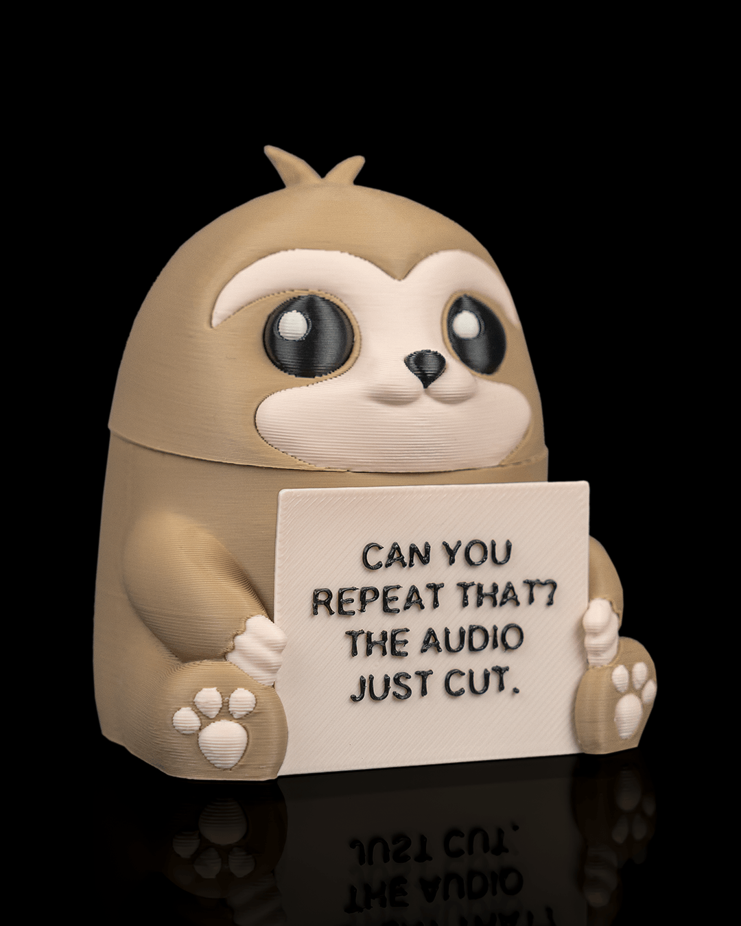 Figurină 3D Unbothered Sloth – Leneșul Amuzant cu Compartiment Secret