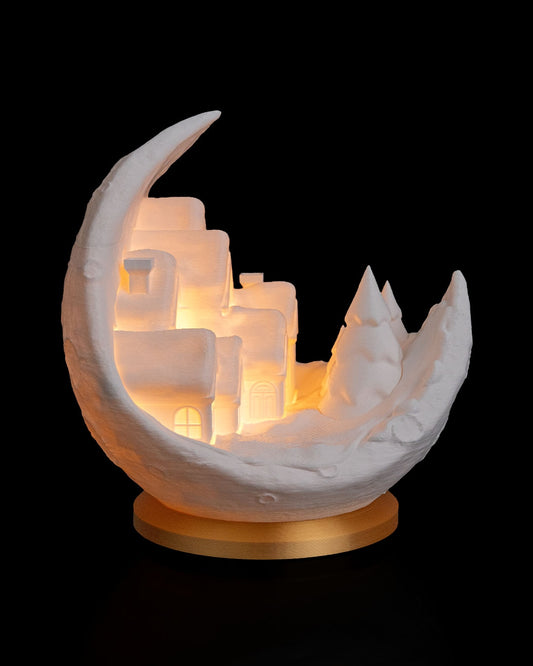 Village on the Moon - Satul de pe Lună, Decorațiune Luminoasă 3D
